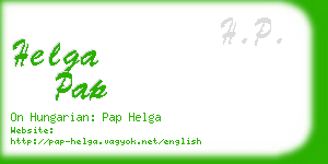 helga pap business card